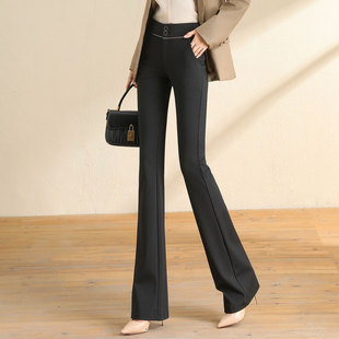 裤 喇叭裤 子职业垂感微喇西装 高腰显瘦休闲加绒裤 女春秋冬2025新款