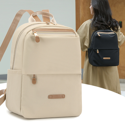 双肩包女2025新款通勤大容量电脑背包女生大学生高颜值旅行书包