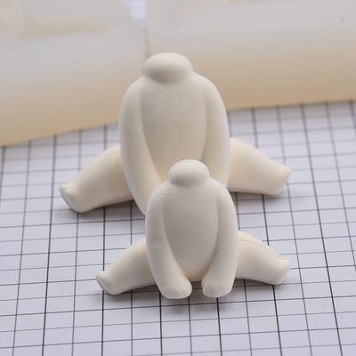 超轻粘土Q版人偶开脚可爱娃娃娃身体模手工diy手办劈叉娃硅胶模具
