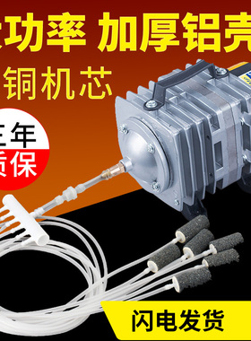 小型增氧泵卖鱼增氧机海鲜鱼池充氧泵大功率打氧机鱼缸氧气泵养鱼