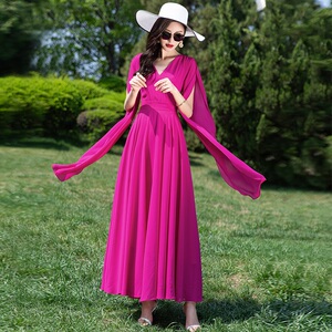 2026新款连衣裙夏季显瘦气质大摆裙海边度假沙滩裙到脚踝拖地长裙