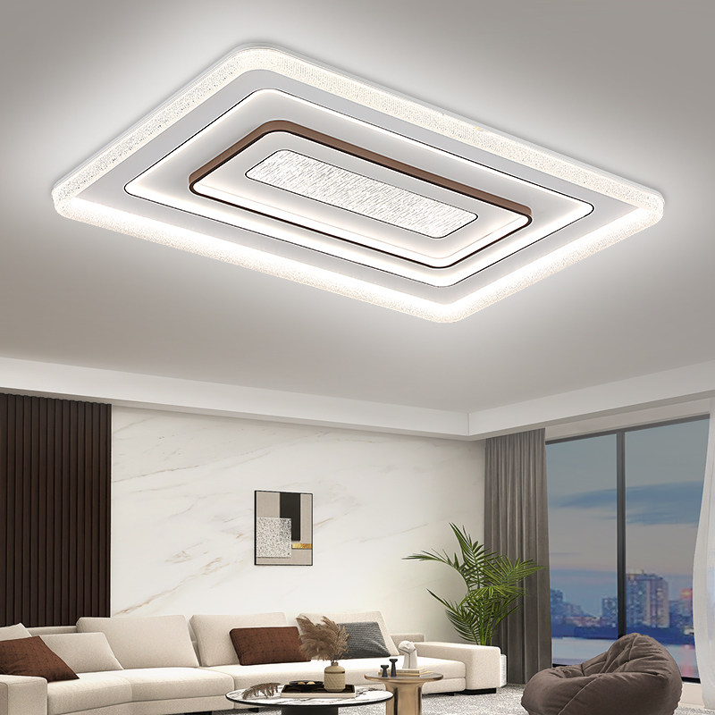 长方形客厅灯现代简约大气全光谱护眼led圆形卧室吸顶灯2025新款