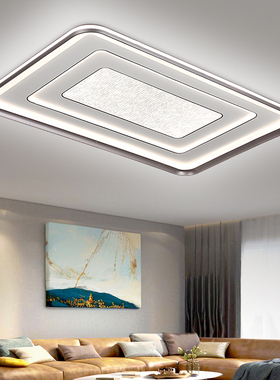 客厅灯新款现代简约大气吸顶灯圆形卧室灯主卧房间灯饰中山灯具