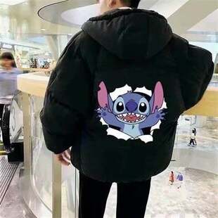 棉衣男冬季外套男学生韩版宽松面包服皮卡丘棉服潮流男生外套棉袄