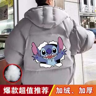 冬季棉衣男新款棉袄情侣棉服加厚韩版冬装学生外套史迪仔面包服男
