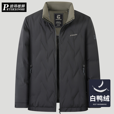 休闲立领日常常规款羽绒服