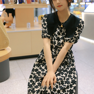 主推现货2022碎花连衣裙2123P95控价控价158图片