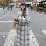 有买家秀新款格子70双面羊绒2738301P275控398，女装毛呢外套，浙宝273