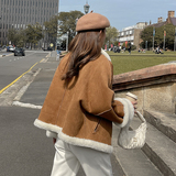 新款麂皮绒皮毛一体羊羔毛2738305P185控298，女装皮草，浙宝273