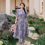 现货新款法式风碎花连衣裙2732315P115控168，女装连衣裙，浙宝273