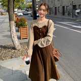 2023春装撞色连衣裙2732302P115控价168年后出货，女装连衣裙，浙宝273