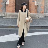 有买家秀新款长款双面羊绒2738311P260398，女装毛呢外套，浙宝273