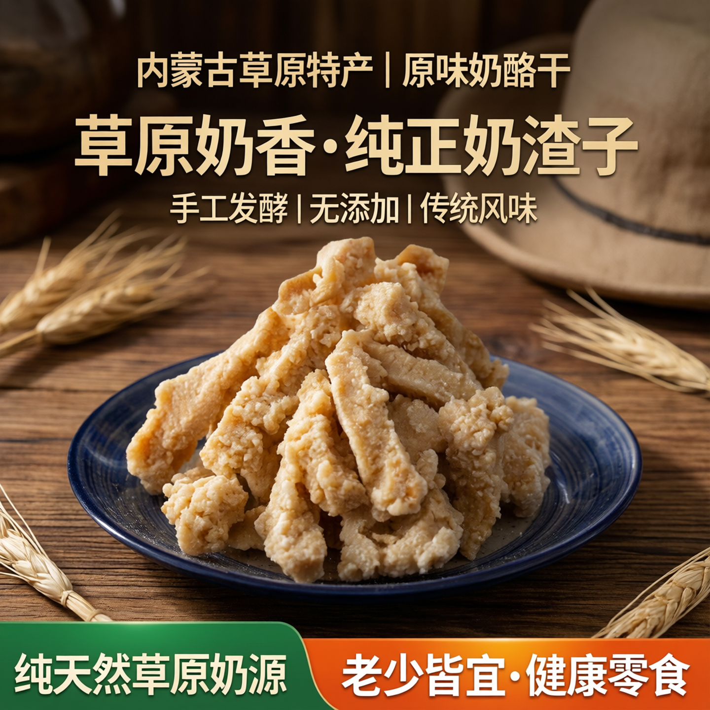 奶酪干内蒙古草原特产奶制品酸奶干奶渣子原味酸奶疙瘩