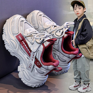 男童鞋子运动鞋2026年新款秋季软底儿童跑步鞋防滑老爹鞋男孩爆款