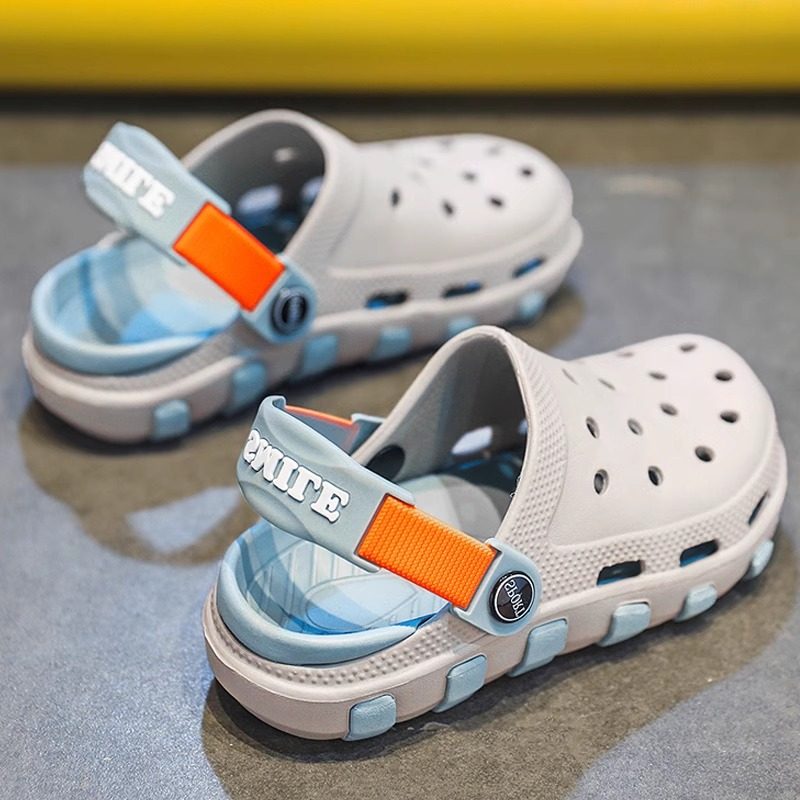 儿童洞洞鞋男童拖鞋2026夏季新款男孩中大童夏天外穿防滑沙滩凉拖