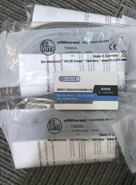 假一罚十 IFM TS325A TS522A 旋入式传感器的温度电缆传感器 现货