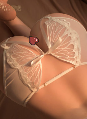性感蕾丝内裤女黑色透明