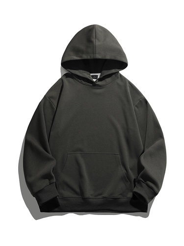 Демисезонная толстовка с капюшоном, мужской приятный телу осенний лонгслив, свободный крой