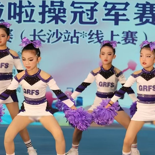 儿童啦啦操比赛服健美操舞蹈