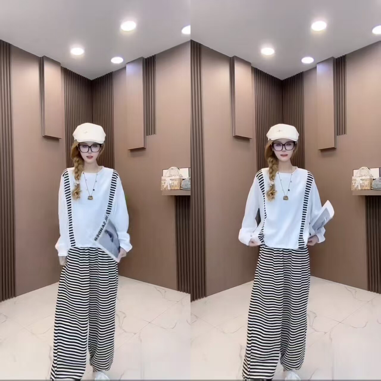 新款时尚套装女春秋高级感气质减龄显瘦卫衣上衣裤子宽松两件套潮