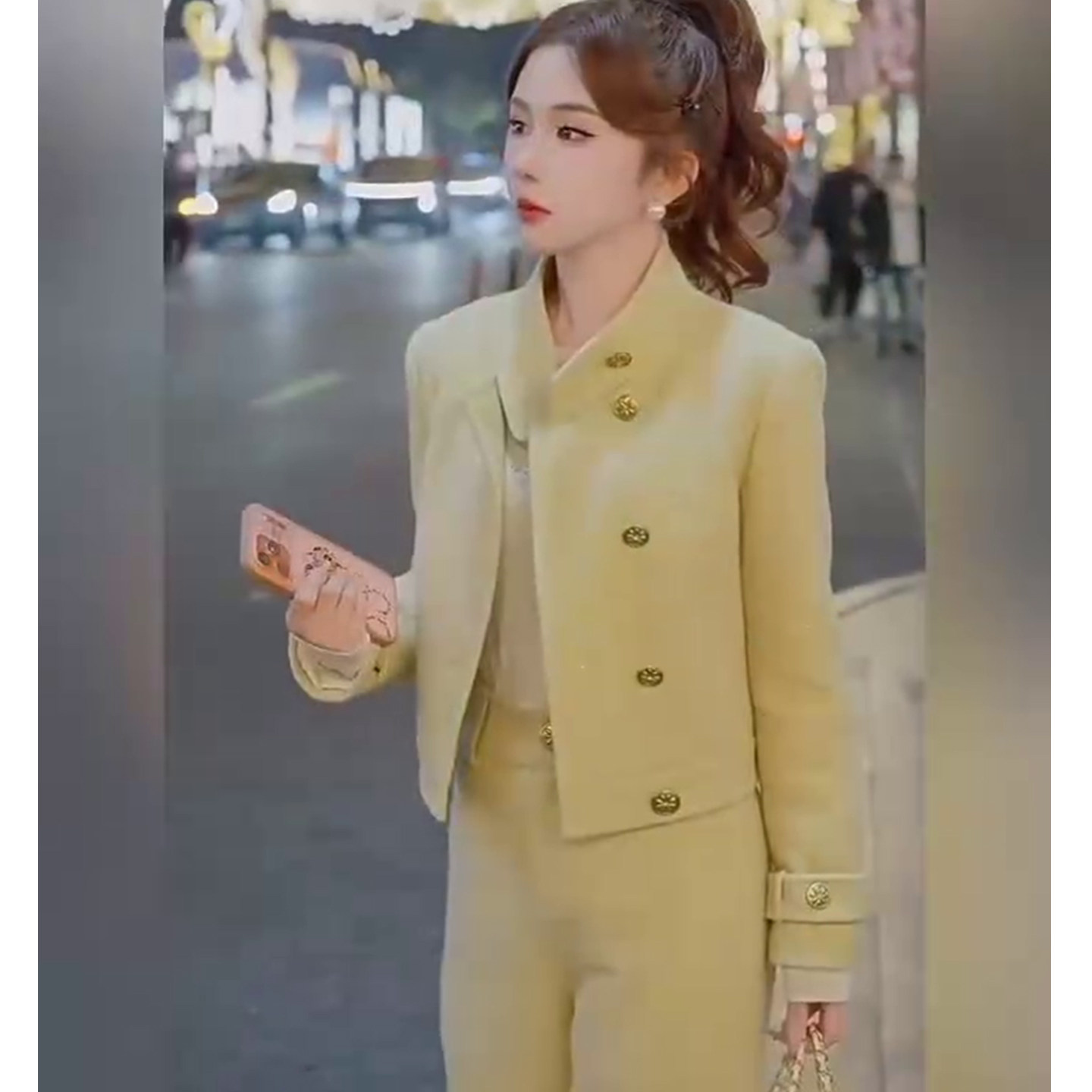 轻熟简约风小香风时尚套装女春秋季立领短外套两件套通勤显瘦气质,女装/女士精品,时尚套装,淘宝优惠券,粉丝福利购,淘宝优惠卷