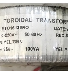 TOROIDAL TRANSFORMER 变压器 ETO16135RO ET016135R0 25V 100VA