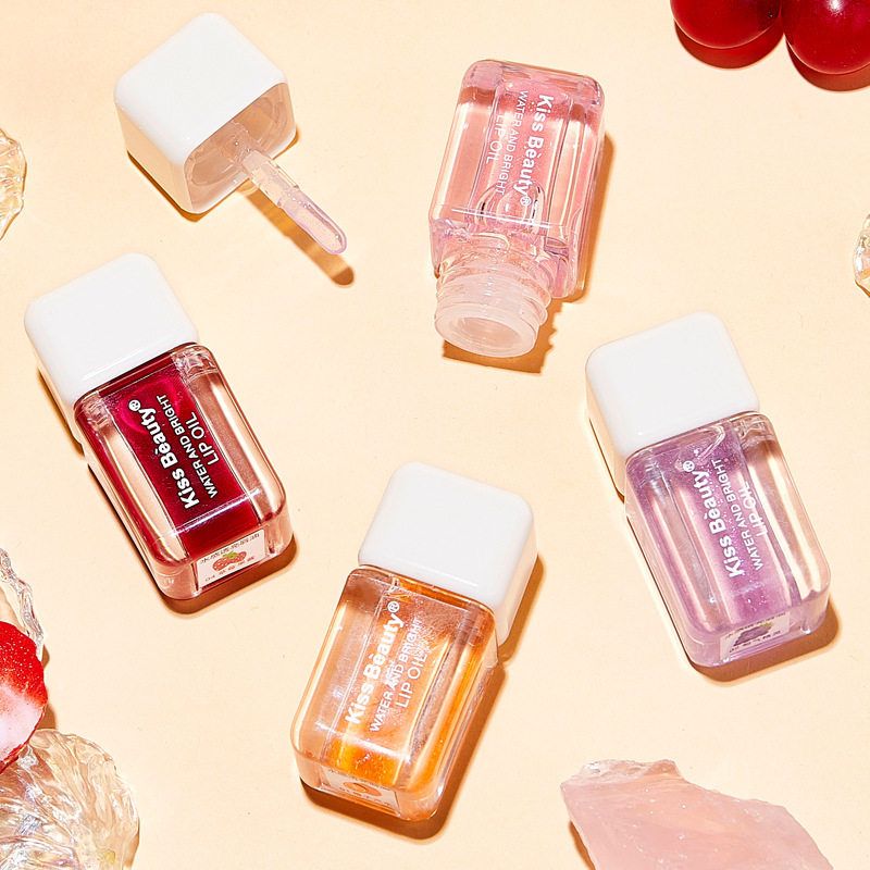 透亮带uty嘟嘟闪珠光唇蜜ea镜面