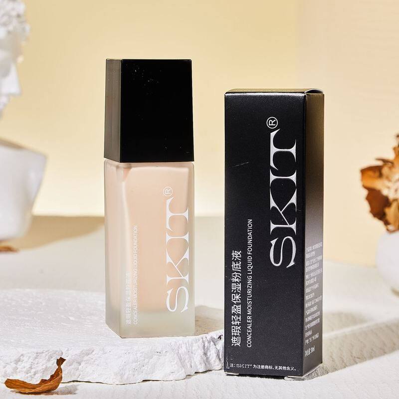 SKIT粉底液控油遮瑕膏遮瑕粉底保湿BB霜正品女提亮妆前乳打底
