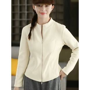 宽松拉链连帽开衫 胖mm大码 外套 卫衣女秋冬季 300斤双面摇粒绒开衫