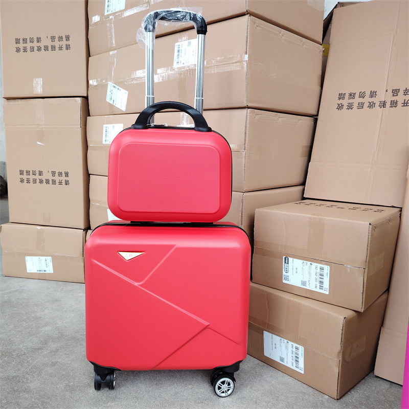 14寸小型万向轮登机箱16迷你拉杆箱18旅行箱红色母子箱空姐手提箱