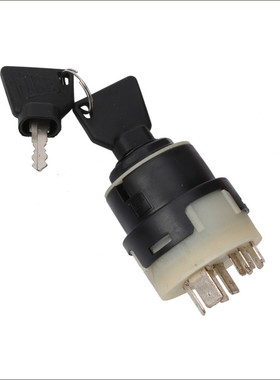 挖机配件适用于杰西博JCB点火开关 启动钥匙 锁头9脚