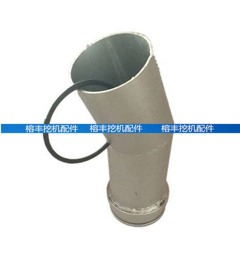 适用于小松PC200-5 6D95消声器接管增压器排气管接头连接管喉管