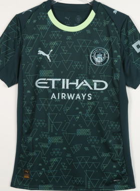PUMA彪马25/26赛季曼城EA联名第四客场球迷版速干短袖T恤 782692