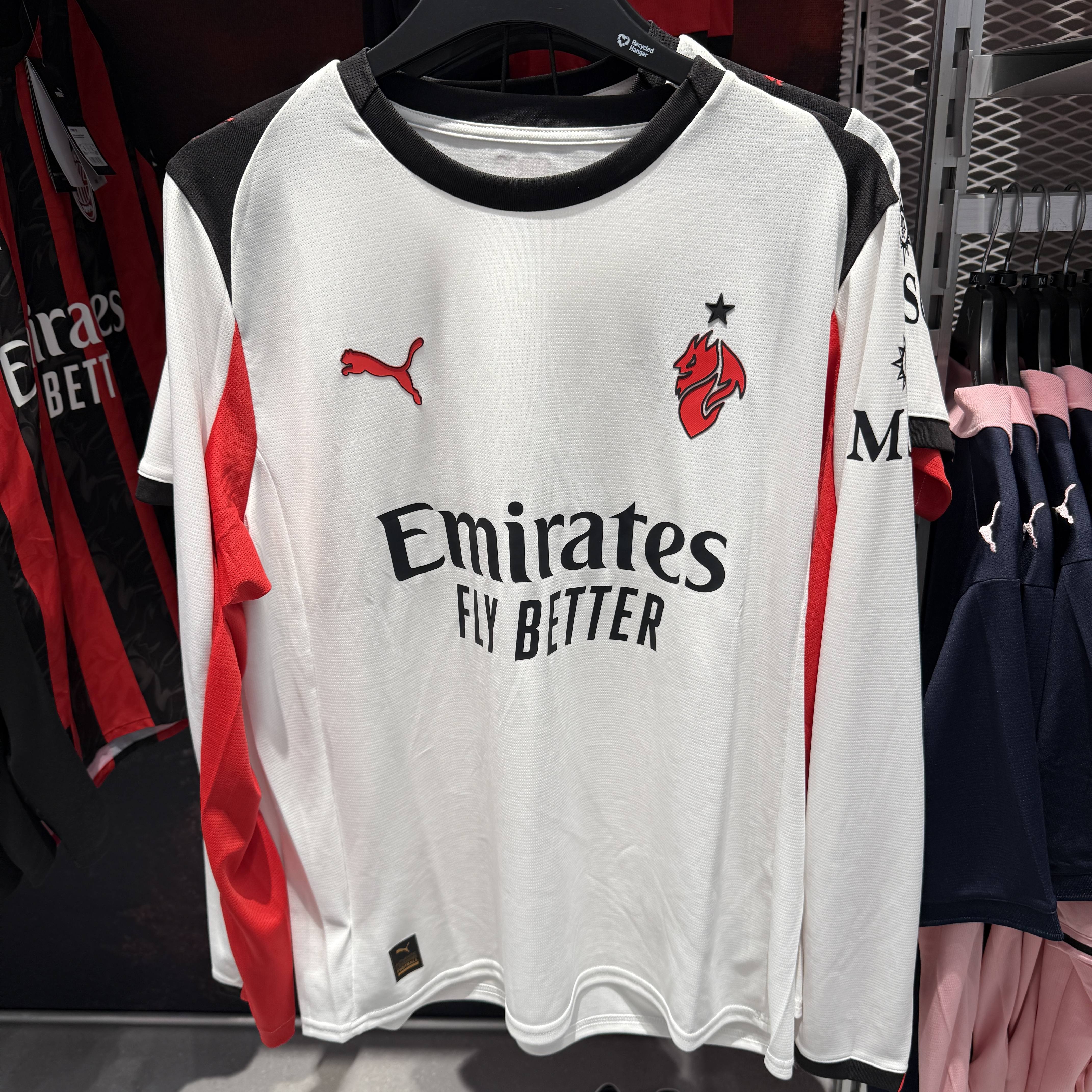 PUMAAC米兰客场球迷版长袖球衣