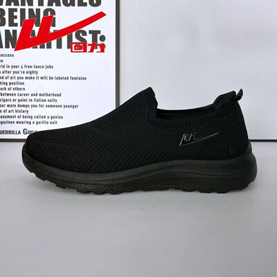 回力男鞋一脚蹬飞织布鞋