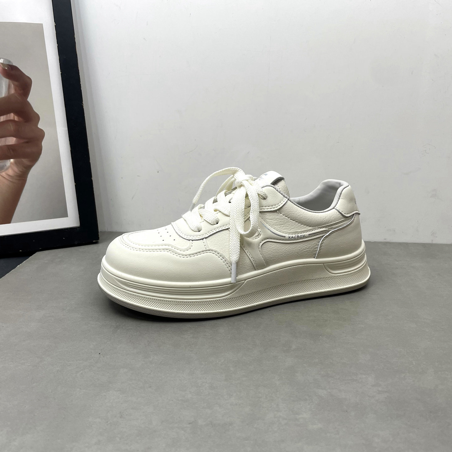 工厂处理女鞋2026春季新款圆头深口系带休闲小白鞋学生板鞋女单鞋,女鞋,深口单鞋,淘宝优惠券,粉丝福利购,淘宝优惠卷