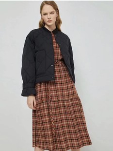 出口韩国外贸原单cccollect黑色羽绒服女款圆领短款新款鹅绒轻便