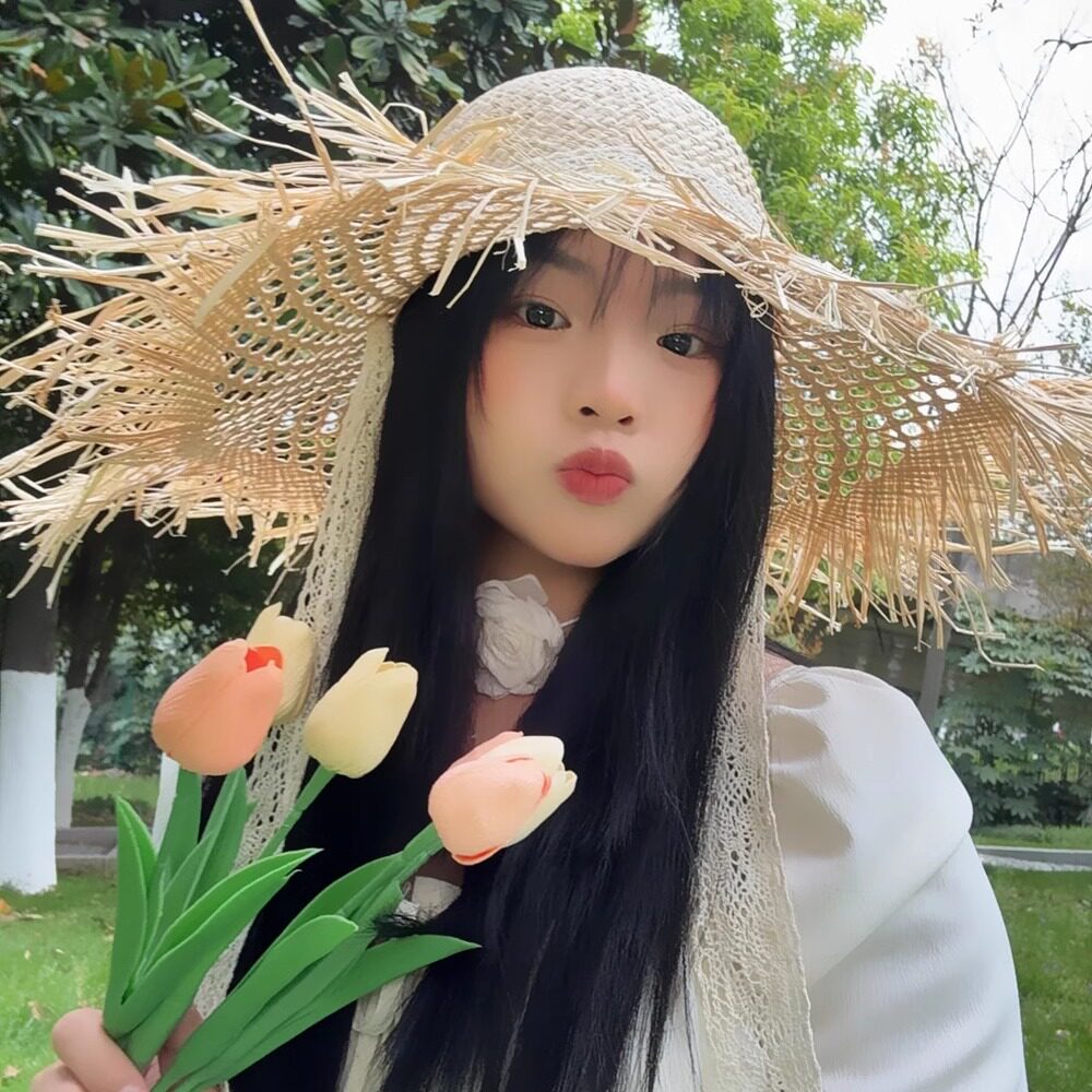毛边拉菲草帽夏季出游手工大帽檐遮阳防晒太阳帽女镂空沙滩帽帽子