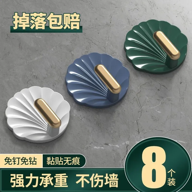挂钩强力粘胶贴墙壁透明挂钩免打孔挂钩无痕强力承重浴室厨房粘钩
