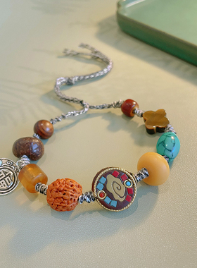 复古尼泊尔编织古风手链女