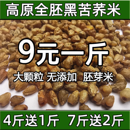 云南黑苦荞米散装全胚芽苦荞籽食用农家生苦荞仁新货杂粮500g包邮