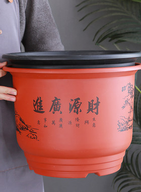 加厚塑料花盆中国风厂家直销清仓