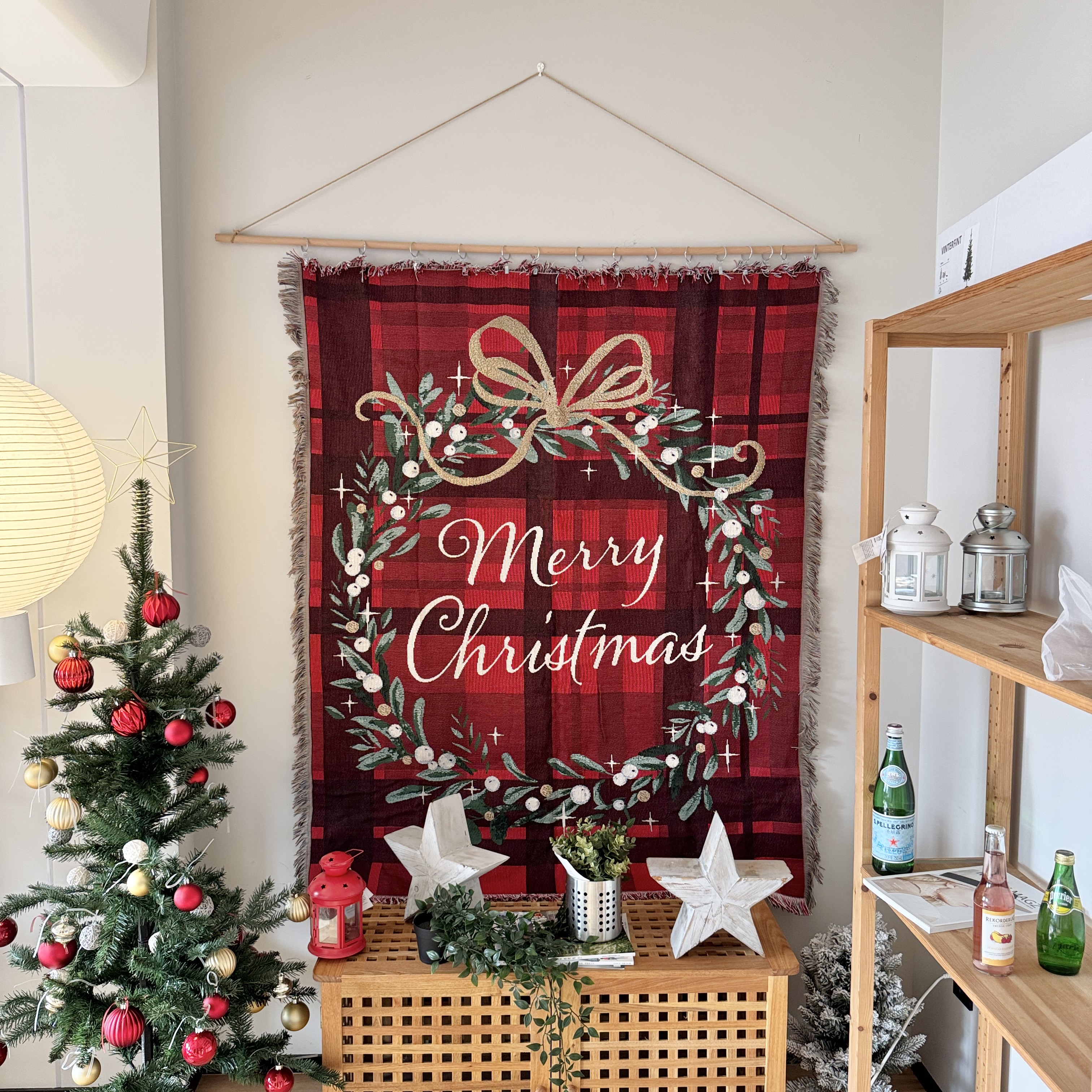 圣诞节挂毯挂毯沙发毯盖毯