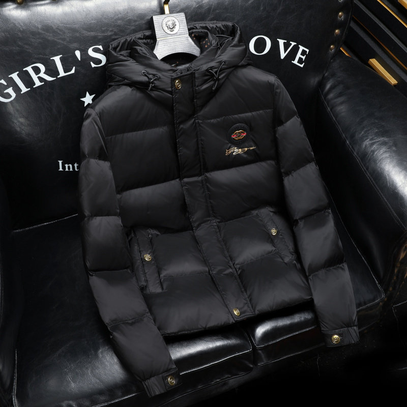 2025冬季新款韩版潮流休闲青年连帽羽绒服加厚白鸭绒外套