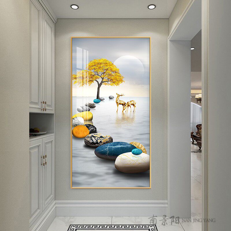 南景阳玄关现代轻奢装饰画