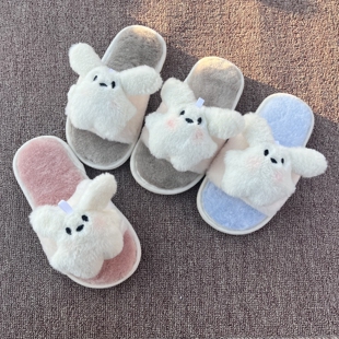 儿童棉拖鞋秋冬女童室内防滑男童卡通女孩家居家用宝宝保暖毛毛拖