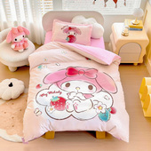 卡通幼儿园被子三件套纯棉儿童库洛米宝宝午睡被美乐蒂入园六件套