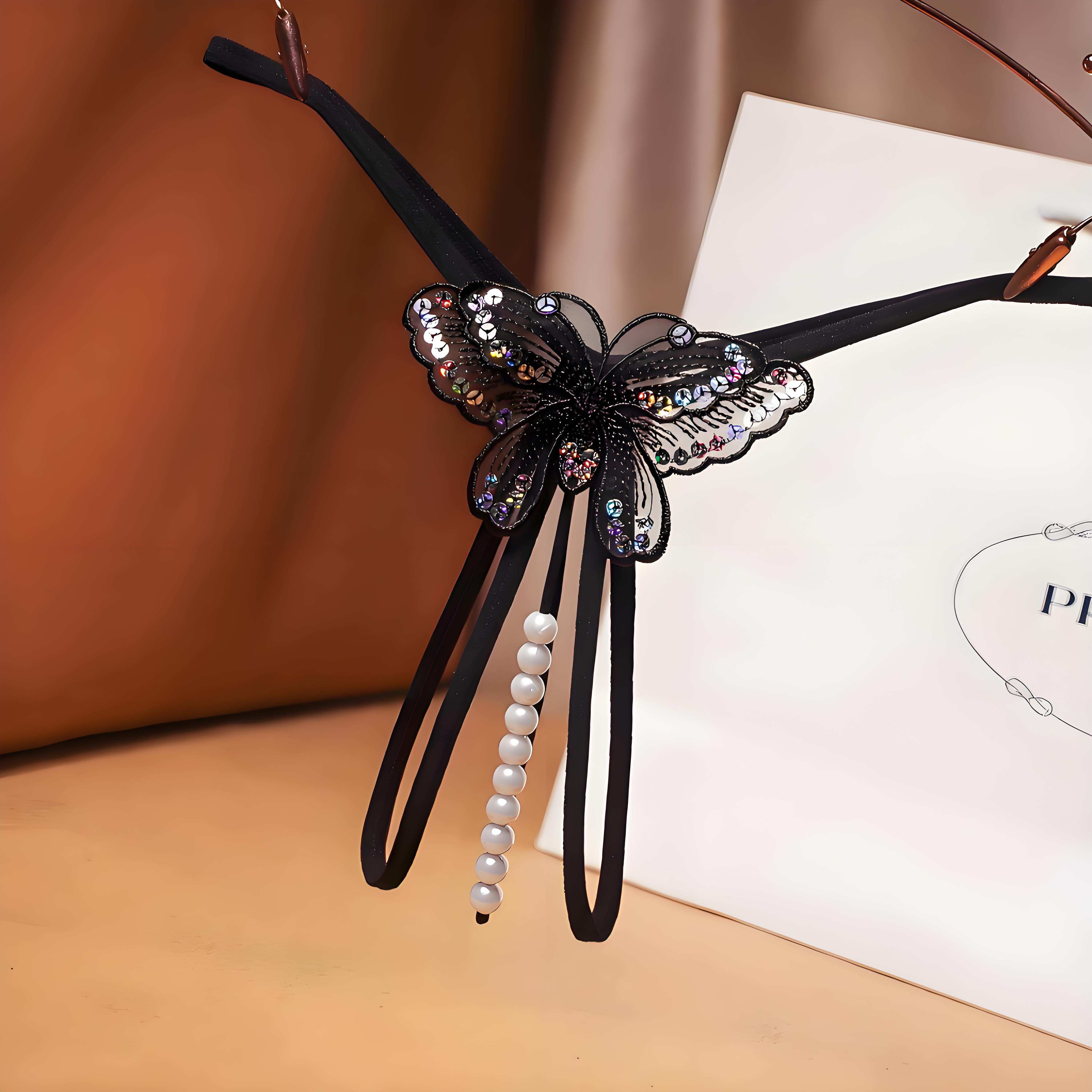 维多利亚情侣床上内裤一男一女新款珍珠内裤开档按摩透明丁字裤