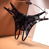 维多利亚情侣床上内裤 超火丁字开裆性感火辣蕾丝 一男一女2025新款