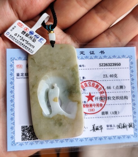 天然真品缅甸A货翡翠绿悟道佛护身招财吊坠玉石挂坠高冰飘花挂件